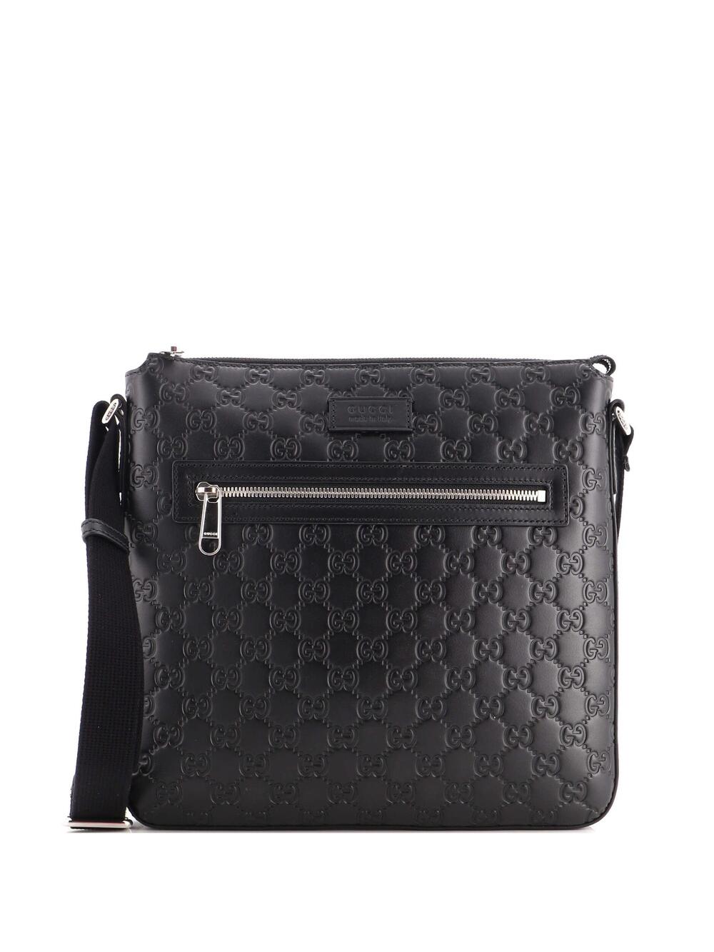 Signature Zip Messenger Bag Guccissima #324758G12B